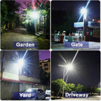 12000LM High-Power Solar Flood Light for Yard, Garage & Driveway