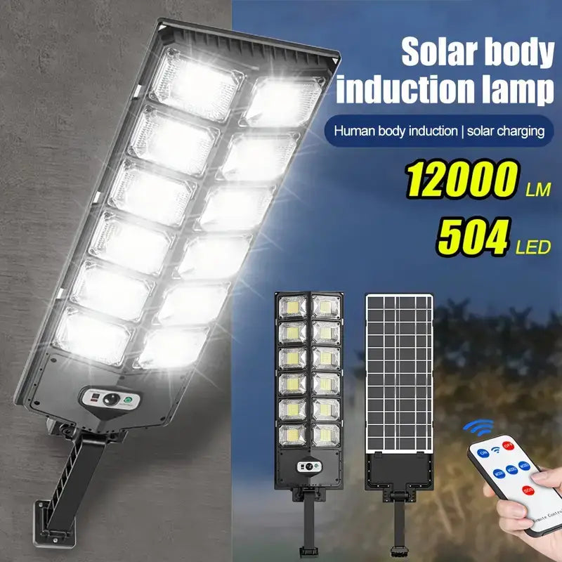 12000LM High-Power Solar Flood Light for Yard, Garage & Driveway