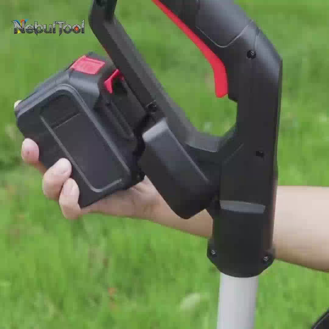 3in1 cordless grass trimmer weed eater adjustable install nebultool